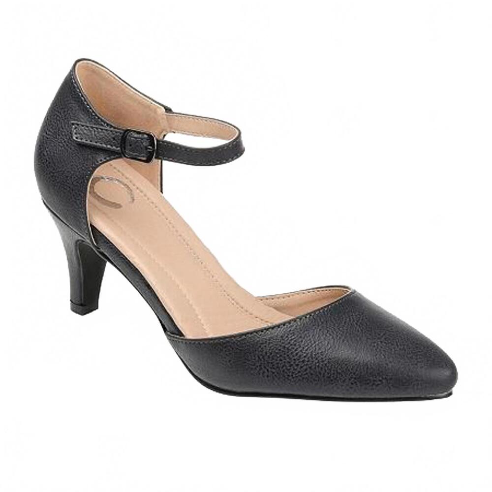 Journee Collection Gray Ankle Strap Heels Women's size 8